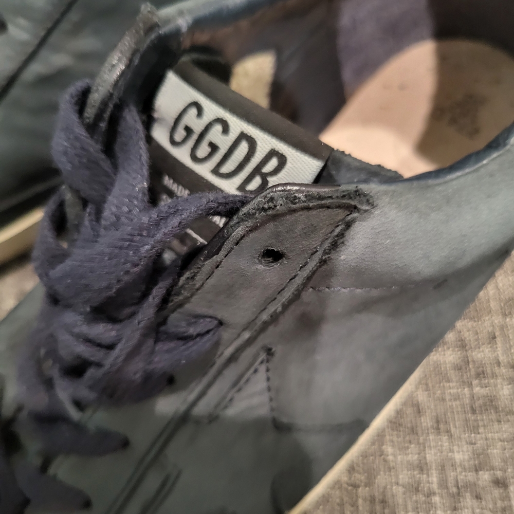 Golden Goose Navy Suede Low-Top Sneakers 36 - Picture 9 of 9